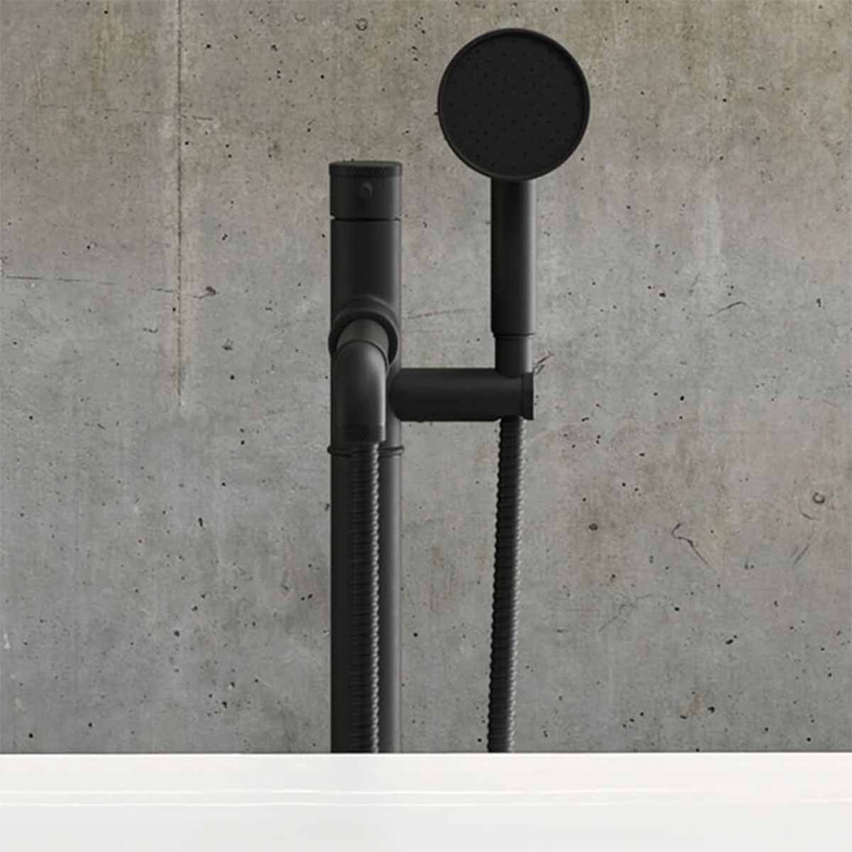 Crosswater MPRO Industrial Bath Shower Mixer Carbon Black Lifestyle