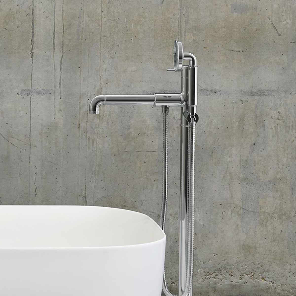 Crosswater MPRO Industrial Bath Shower Mixer Chrome