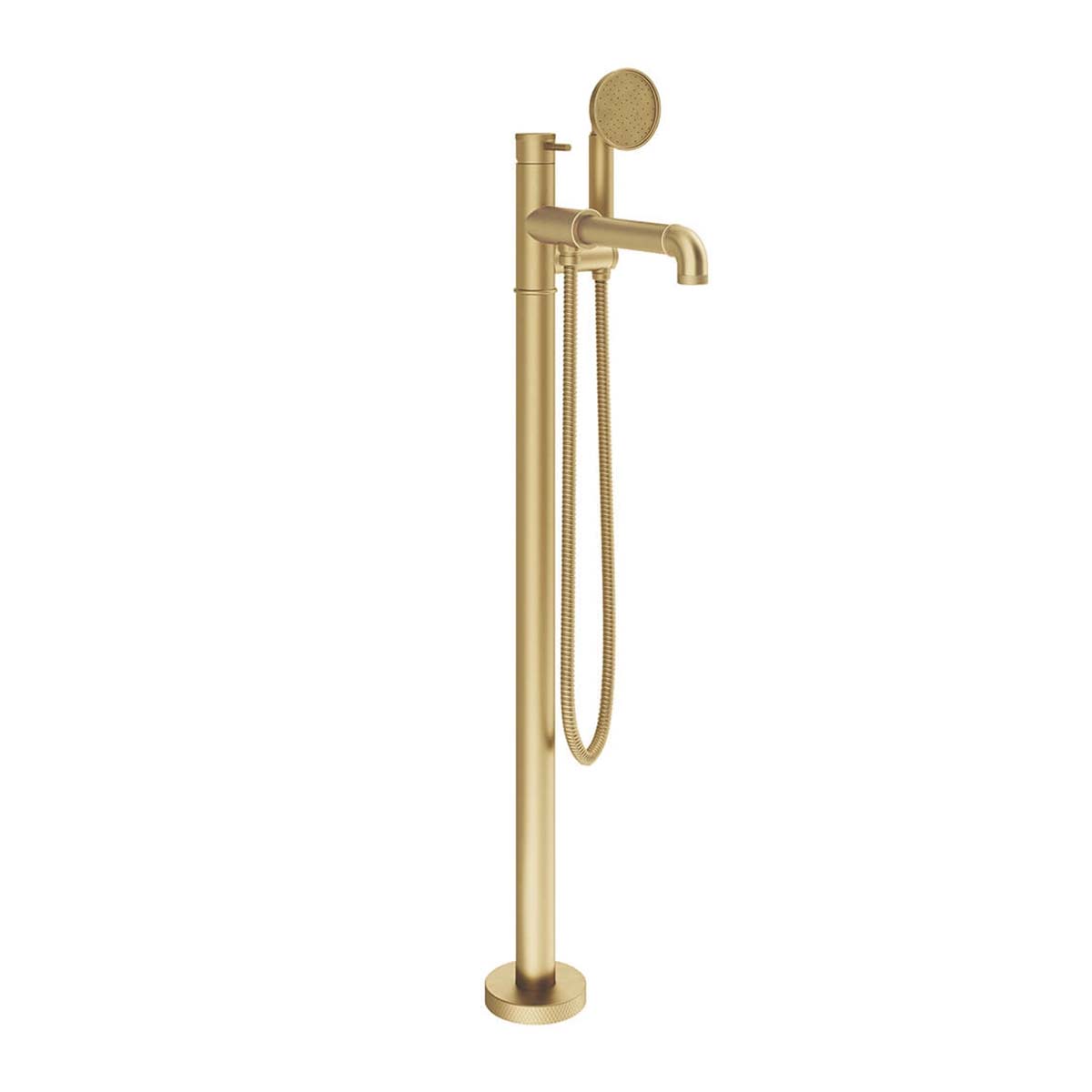 Crosswater MPRO Industrial Bath Shower Mixer Unlacquered Brass