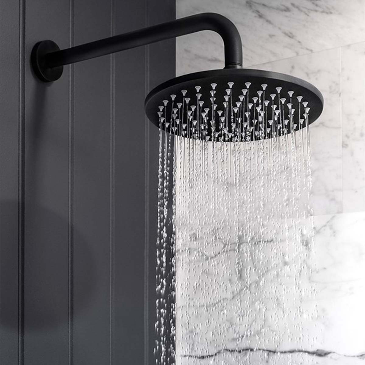 Crosswater MPRO Push Dual Outlet Thermostatic Shower Valve Fixed Overhead