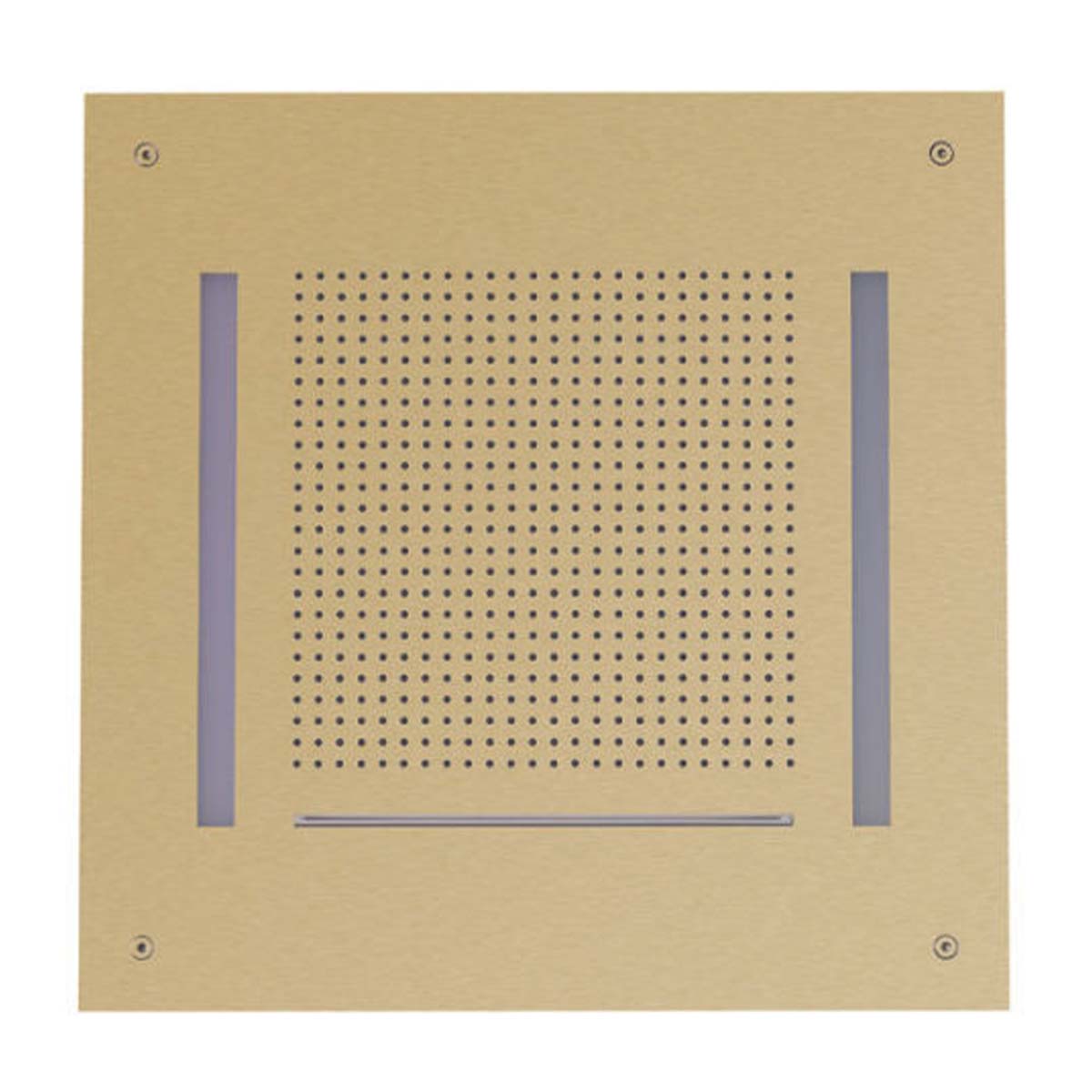 Crosswater Tranquil 500mm Chromotherapy Recessed Shower Head Brushed Brass Under