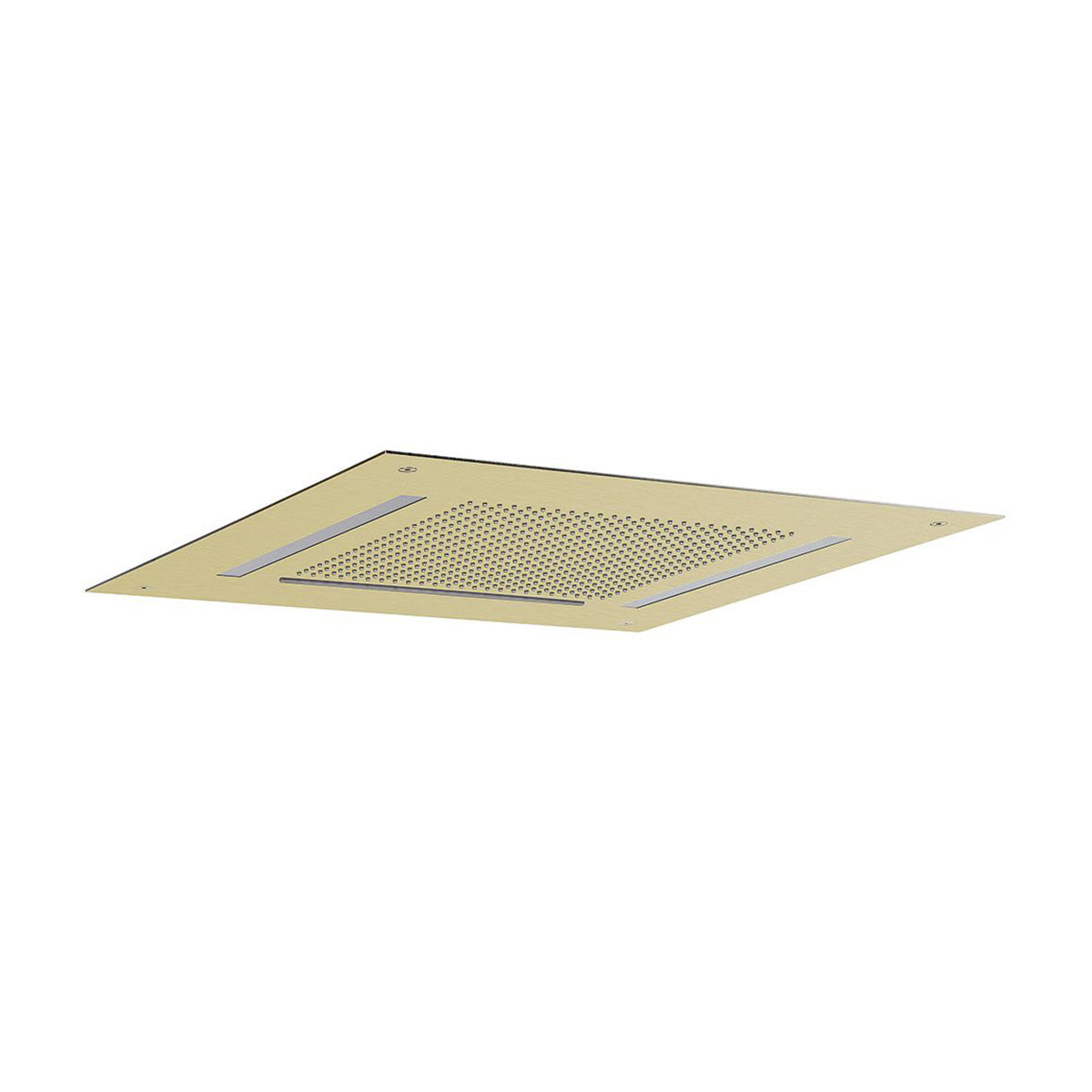 Crosswater Tranquil 500mm Chromotherapy Recessed Shower Head Brushed Brass