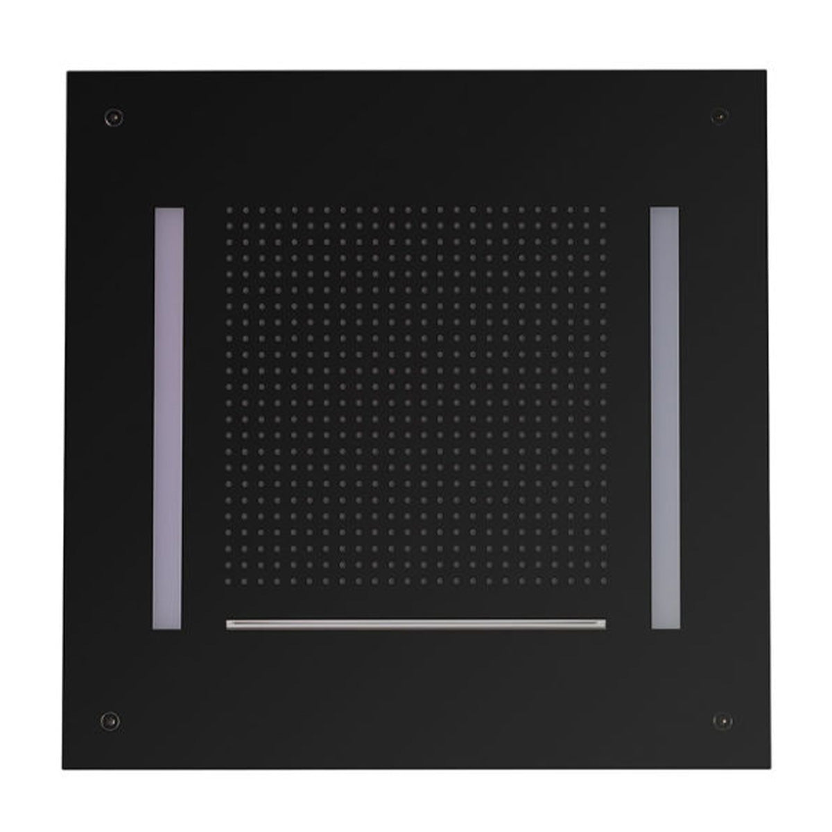 Crosswater Tranquil 500mm Chromotherapy Recessed Shower Head Matt Black Under