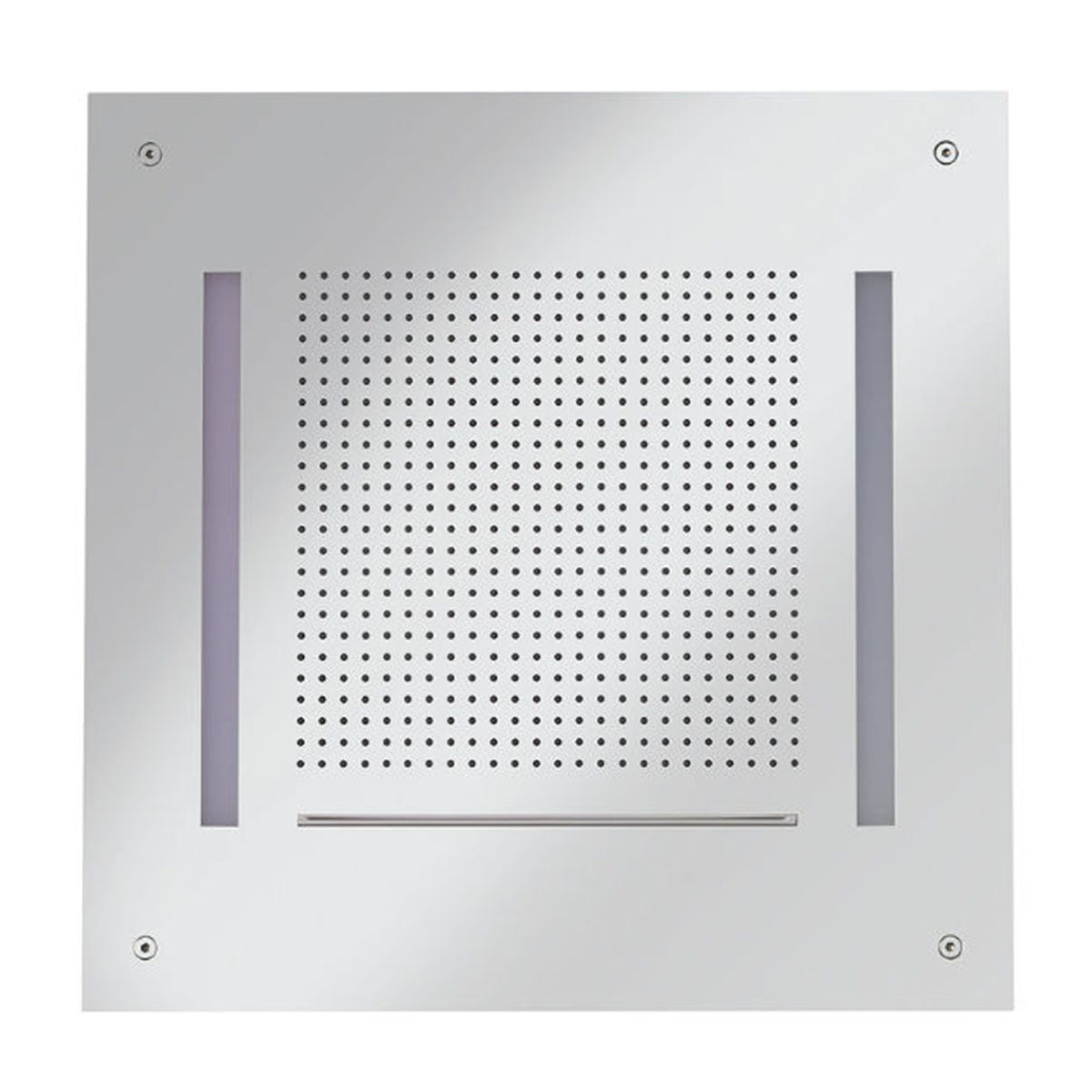 Crosswater Tranquil 500mm Chromotherapy Recessed Shower Head Polished Stainless Steel Under