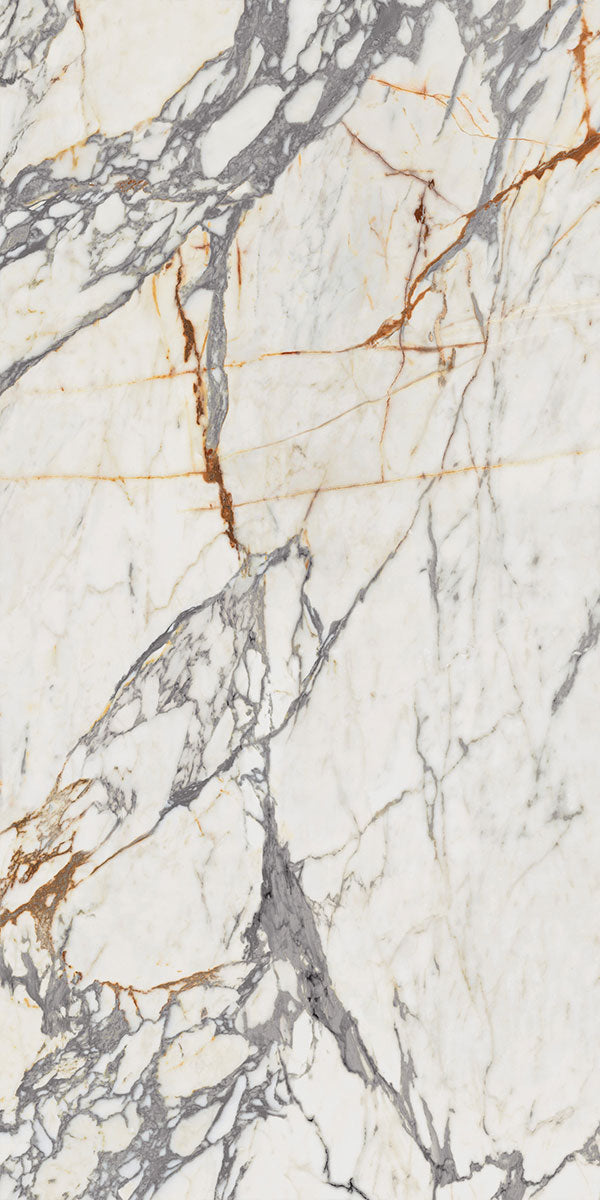 Deluxe Arabescato Marble 3D Effect Porcelain Tile 60x120cm Pattern 5
