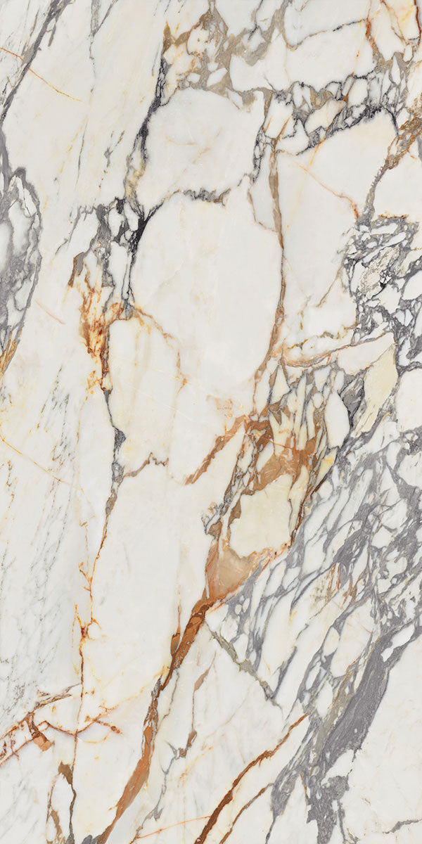 Deluxe Arabescato Marble 3D Effect Porcelain Tile 60x120cm Pattern 6