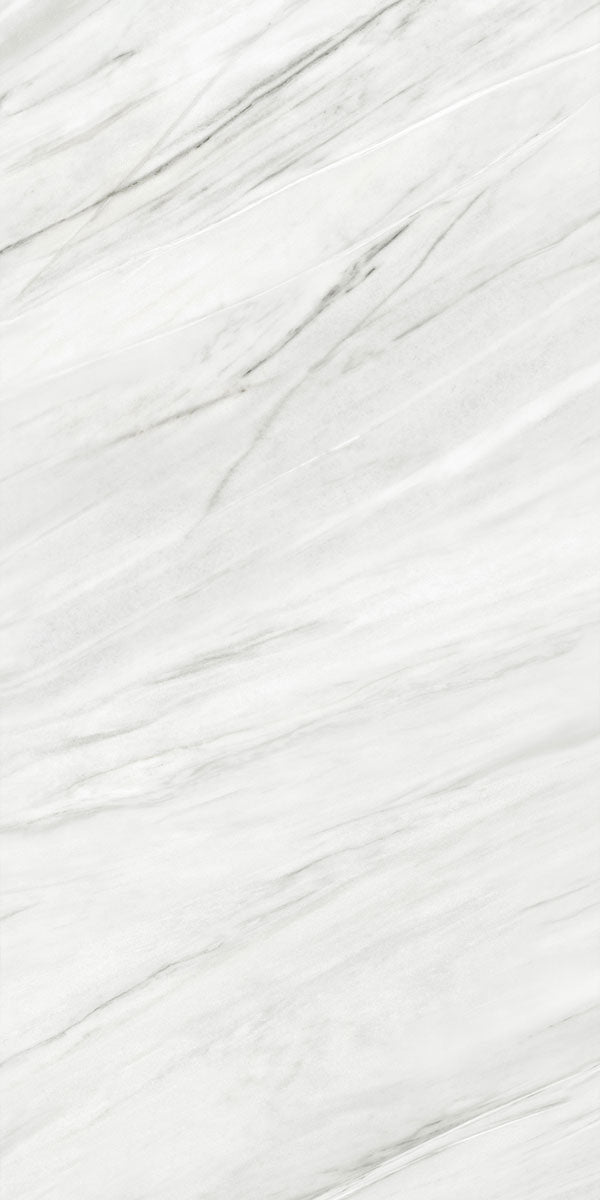 Deluxe Bianco Lasa Marble Effect Porcelain Tile 60x120cm Pattern