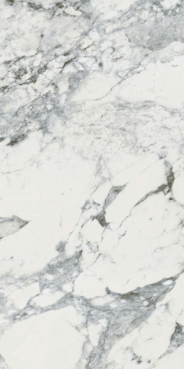 Deluxe Calacatta Cervaiole Marble Effect Porcelain Tile 60x120cm Pattern