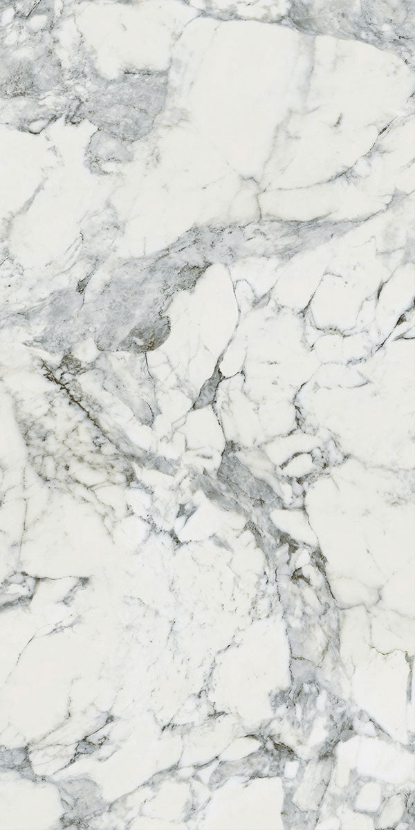 Deluxe Calacatta Cervaiole Marble Effect Porcelain Tile 60x120cm Pattern