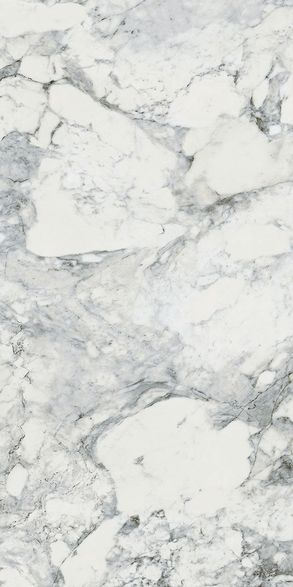 Deluxe Calacatta Cervaiole Marble Effect Porcelain Tile 60x120cm Pattern