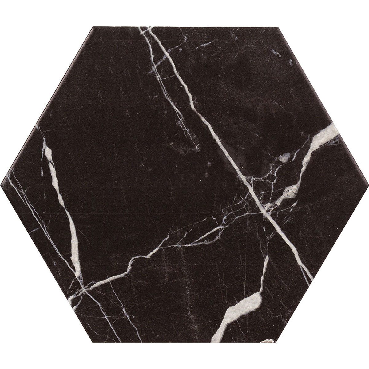 Deluxe Hex Nero Hexagonal Porcelain Tile Matt