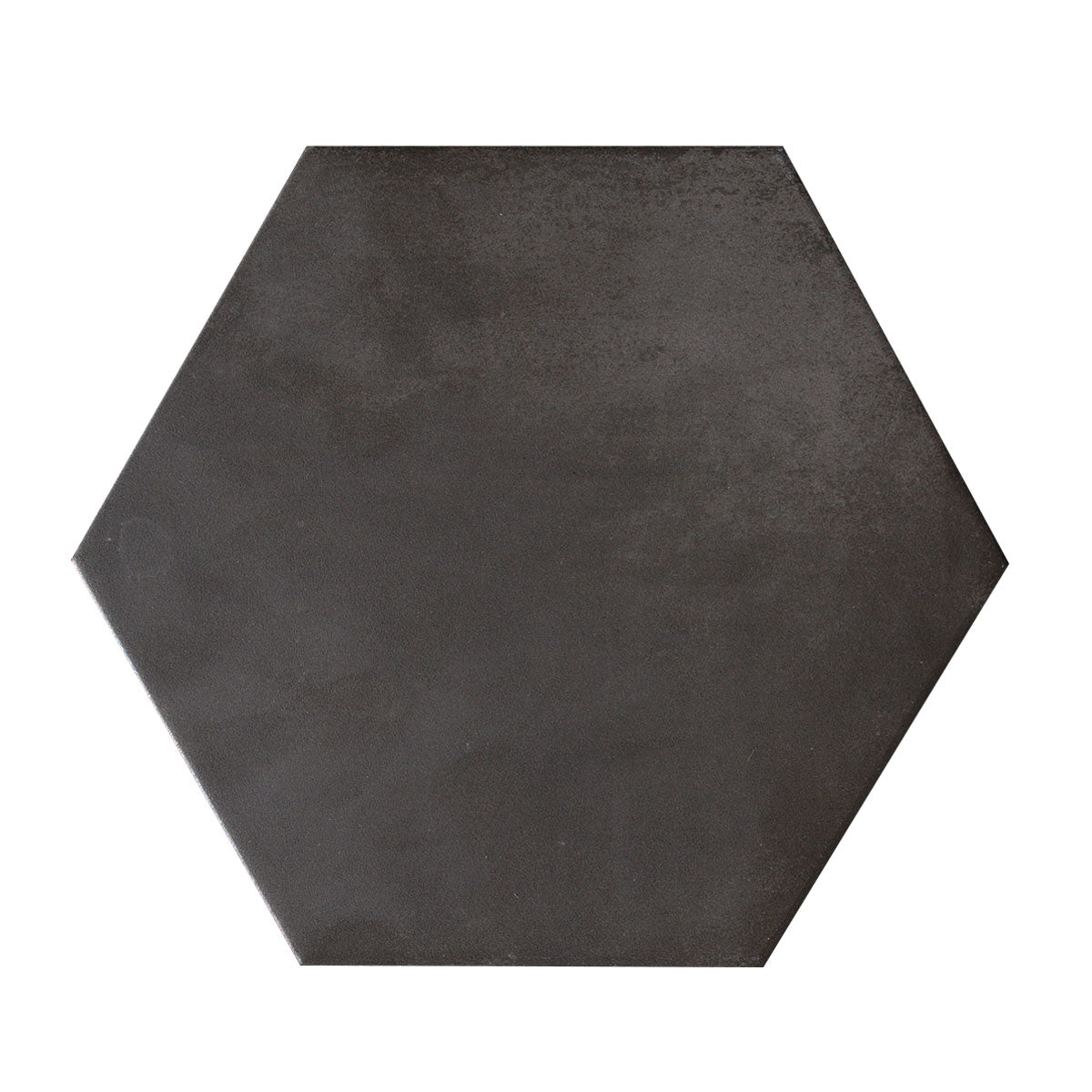Deluxe Lilypad Base Negro Hex Porcelain Matt Tile 23 x 20cm