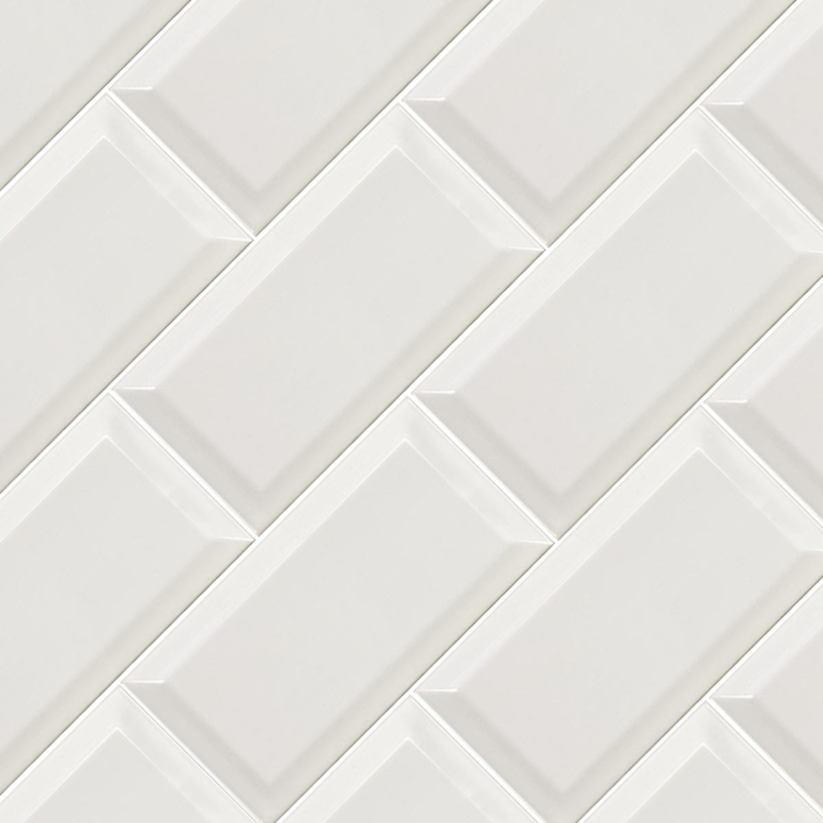 Deluxe Metro Bevel Edge Gloss Tile 10x20cm