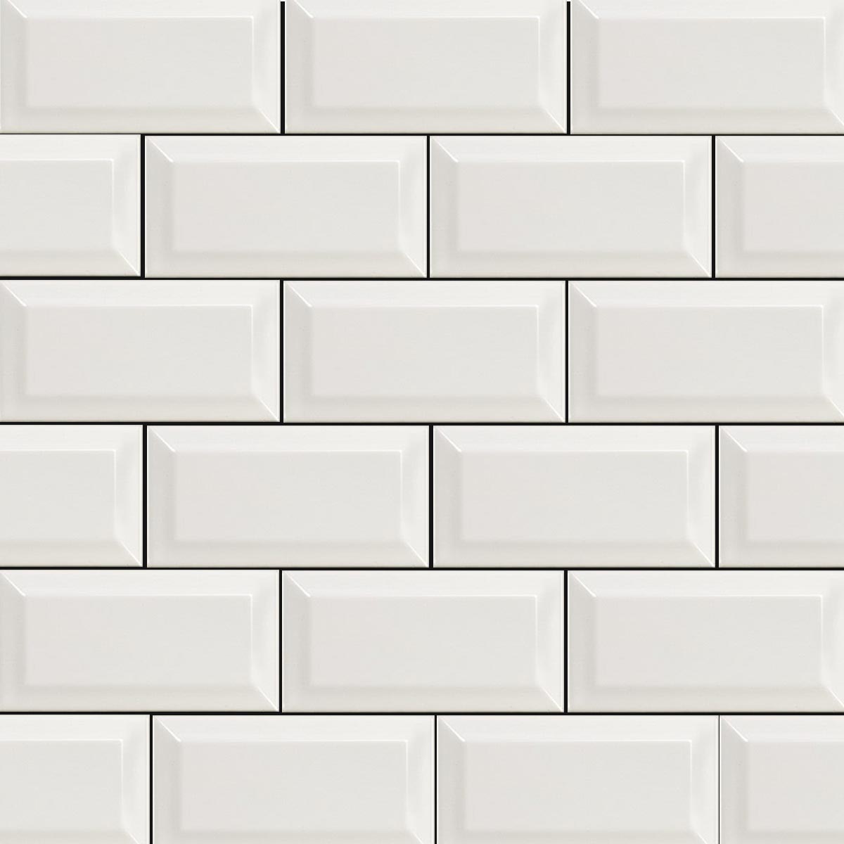 Deluxe Mini Metro Bevel Edge Gloss Tile 7.5x15cm