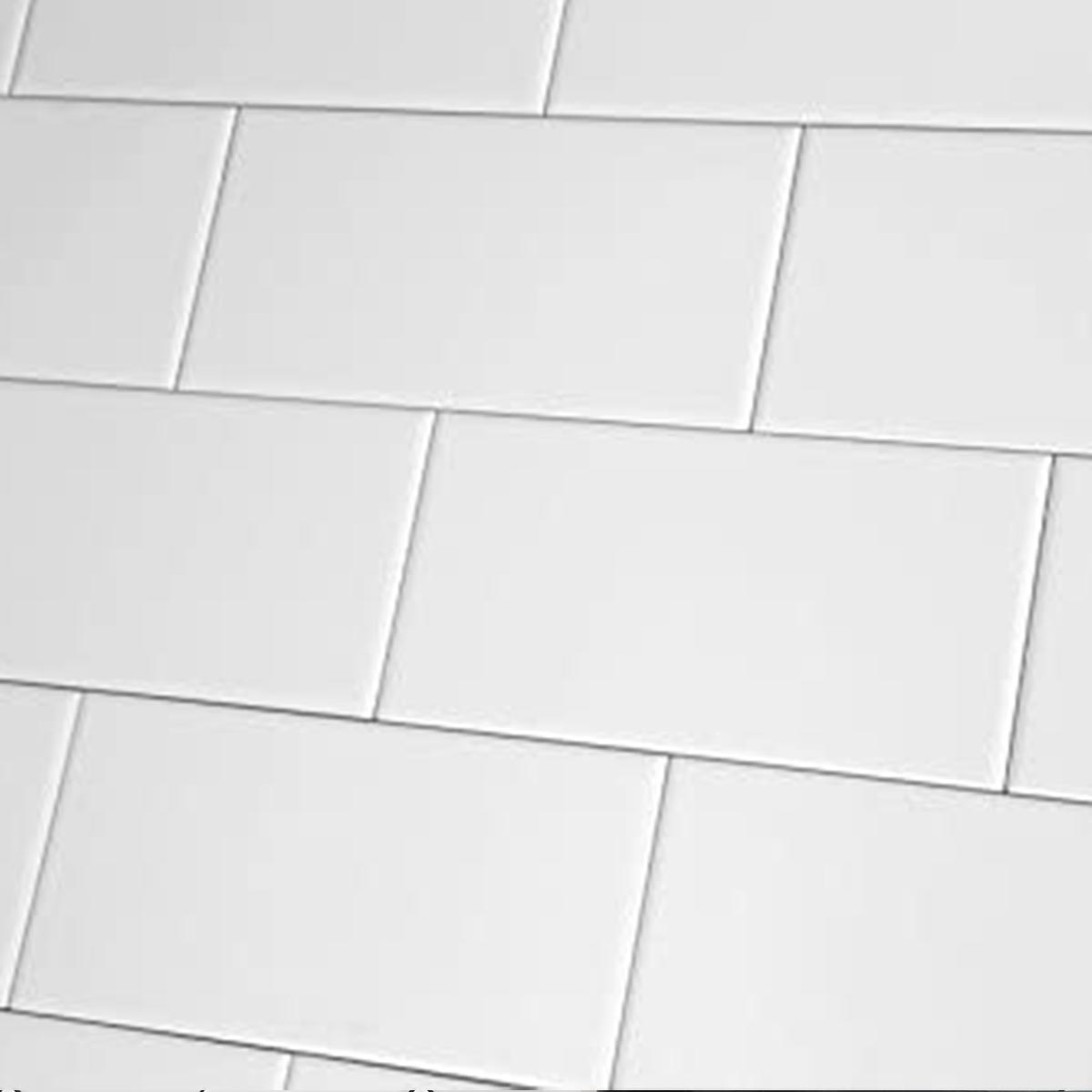Deluxe Metro Flat White Matt Wall Tile 7.5x15cm