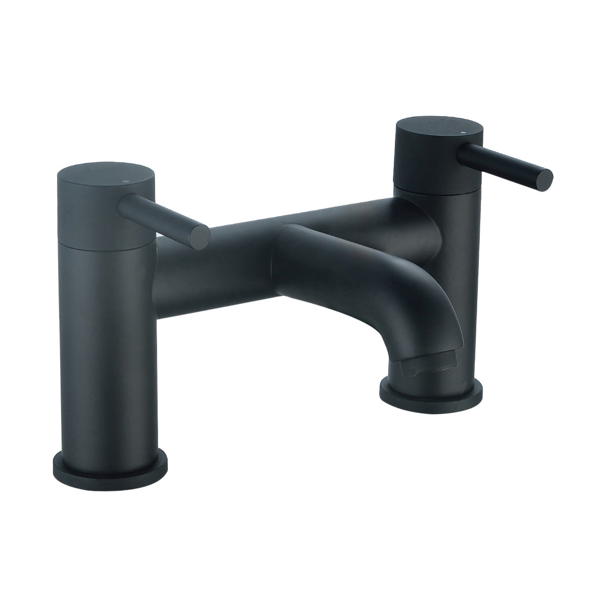 Deluxe Pembroke Deck Mounted Bath Filler Matt Black