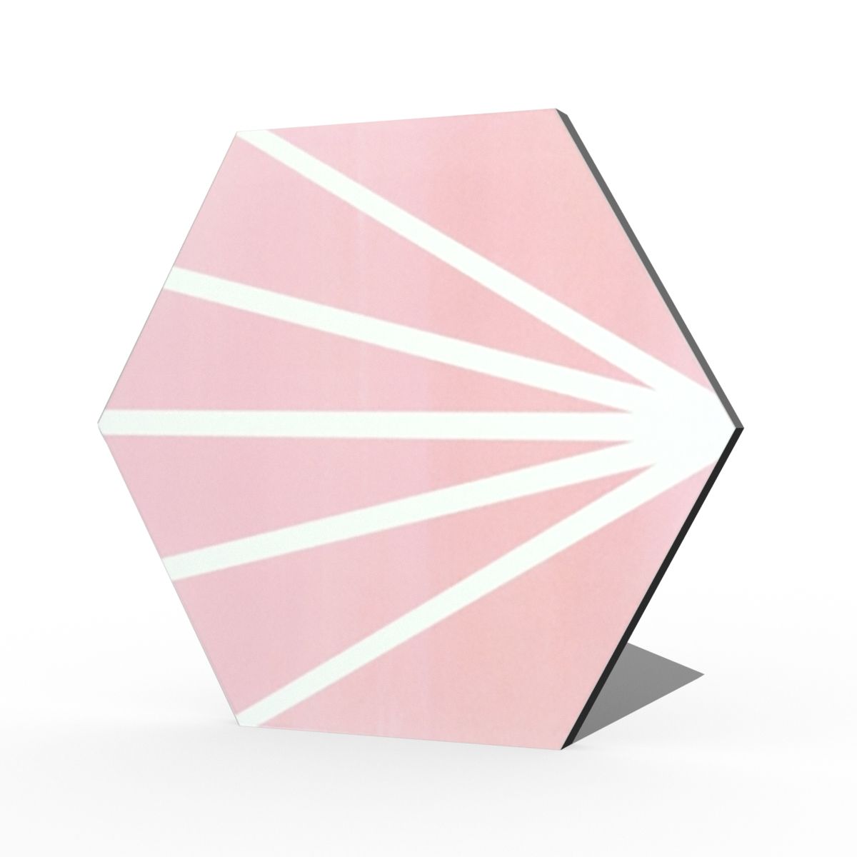 Deluxe Lilypad Rosa Porcelain Matt Tile 23x20cm