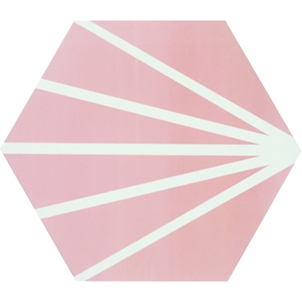 Deluxe Lilypad Rosa Porcelain Matt Tile 23x20cm