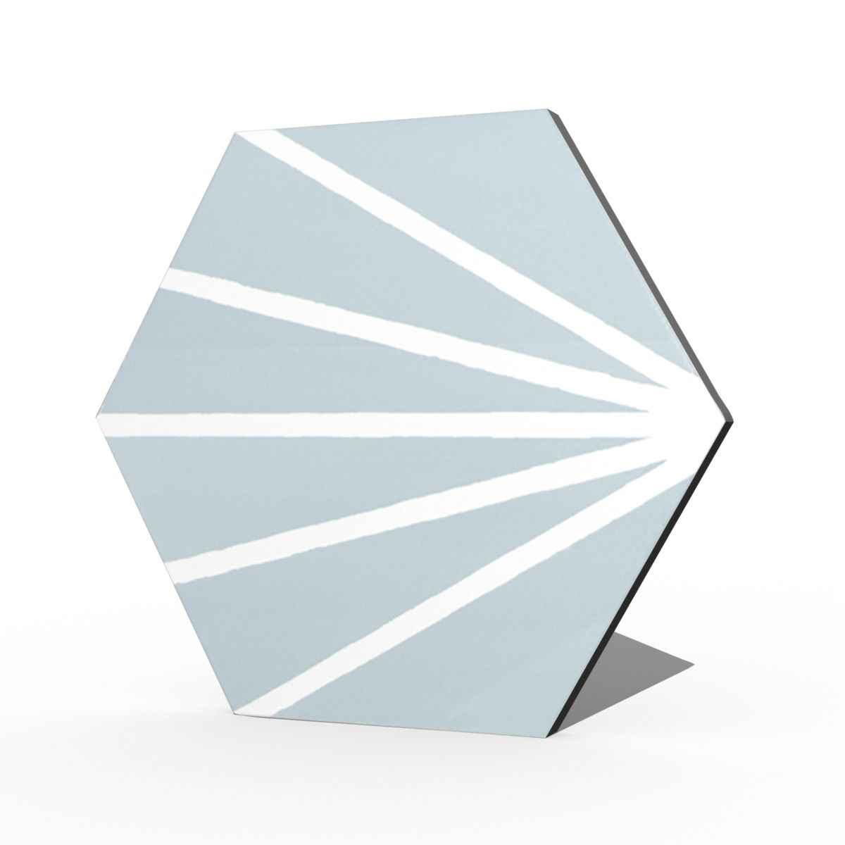 Deluxe Lilypad Aquamarina Porcelain Matt Tile 23x20cm