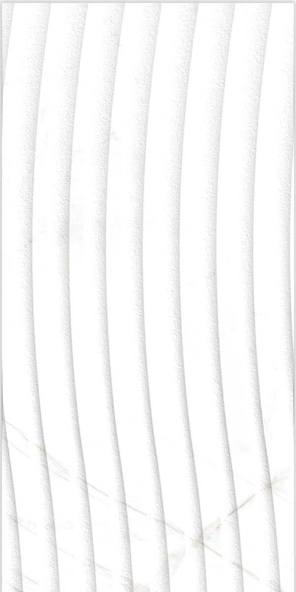 Dual White Decor Marble Effect Wall Tile 33x100cm Matt