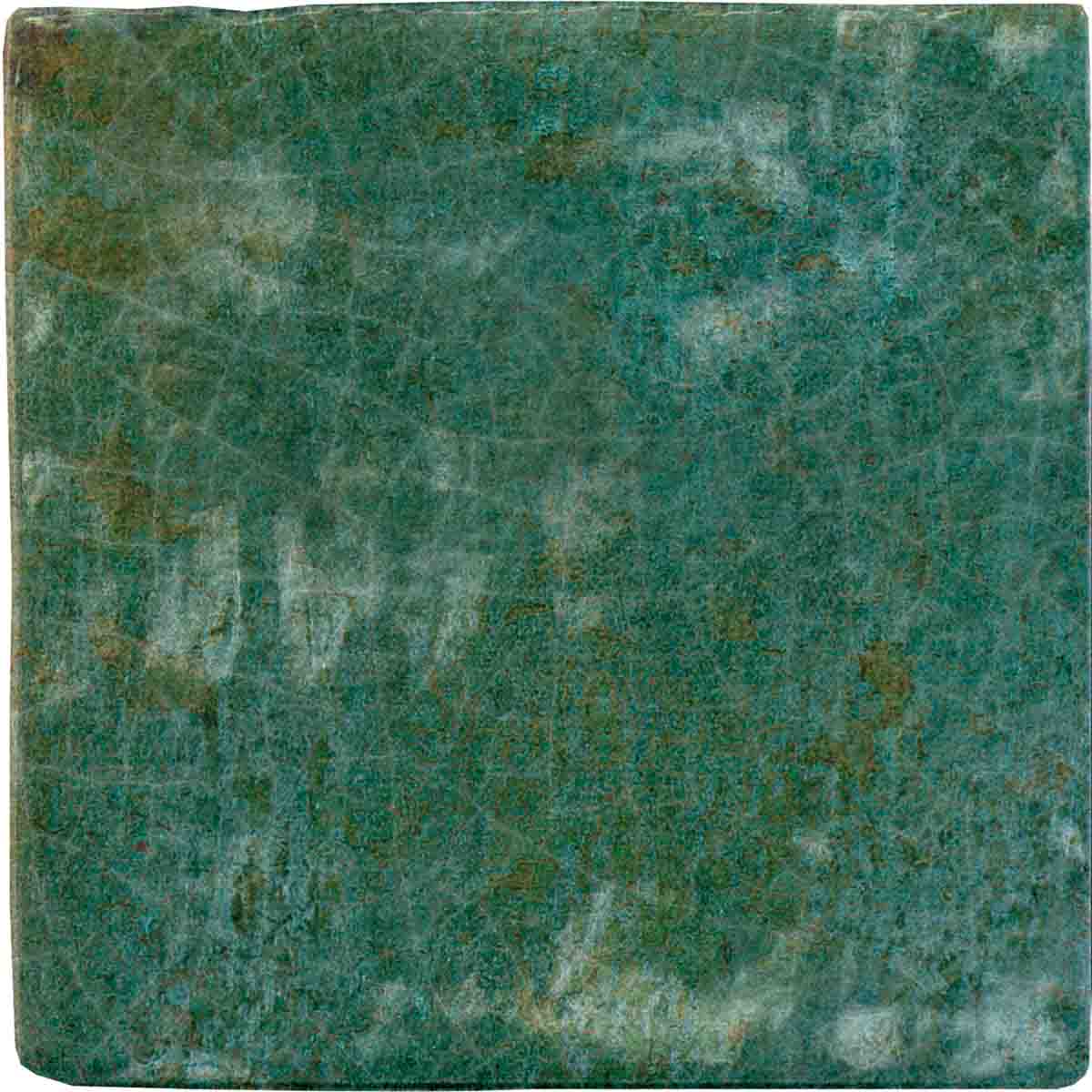 Dyroy Green Decor Wall Tile 10x10cm Gloss