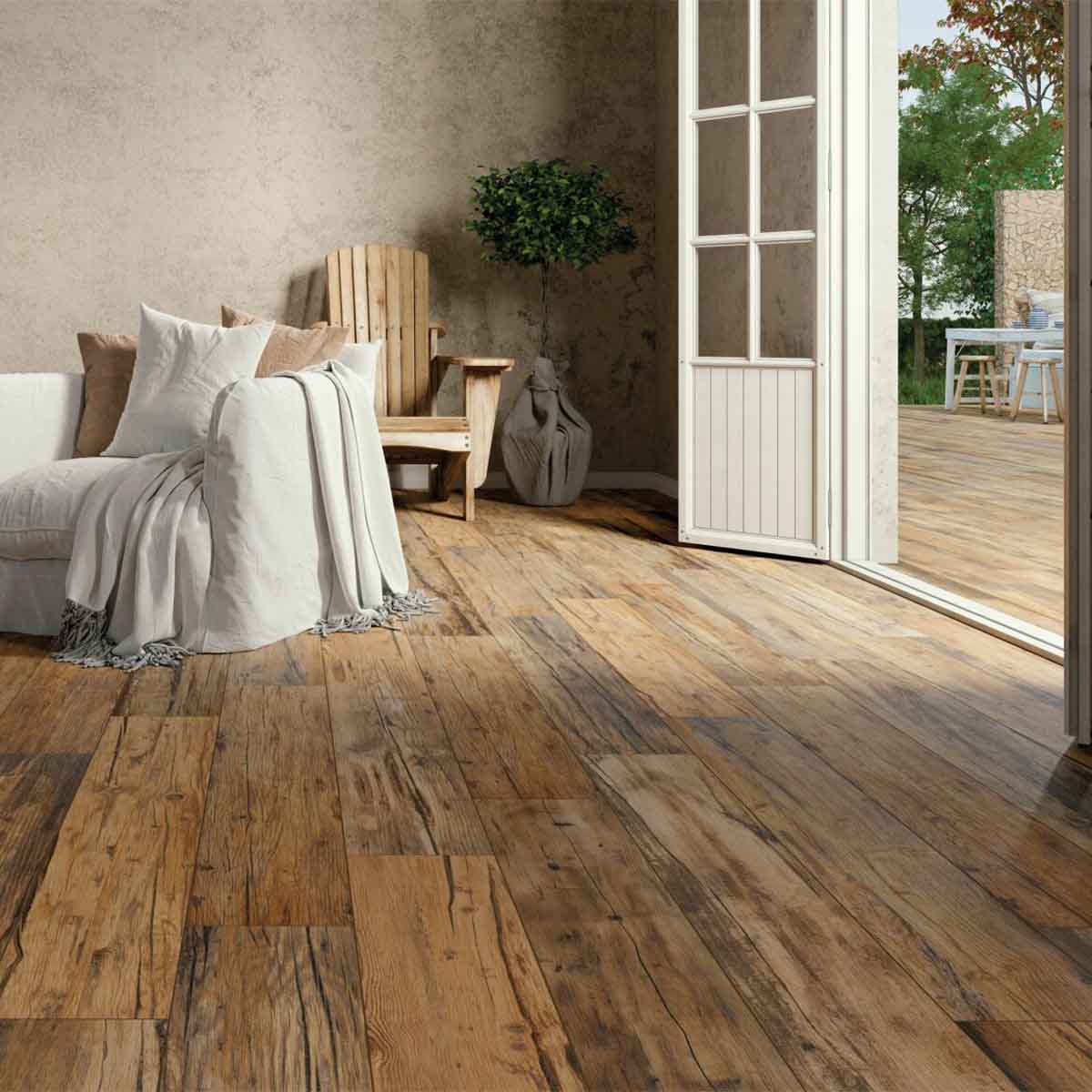 FS Wild Wood Effect Porcelain Tile Matt 20x120cm