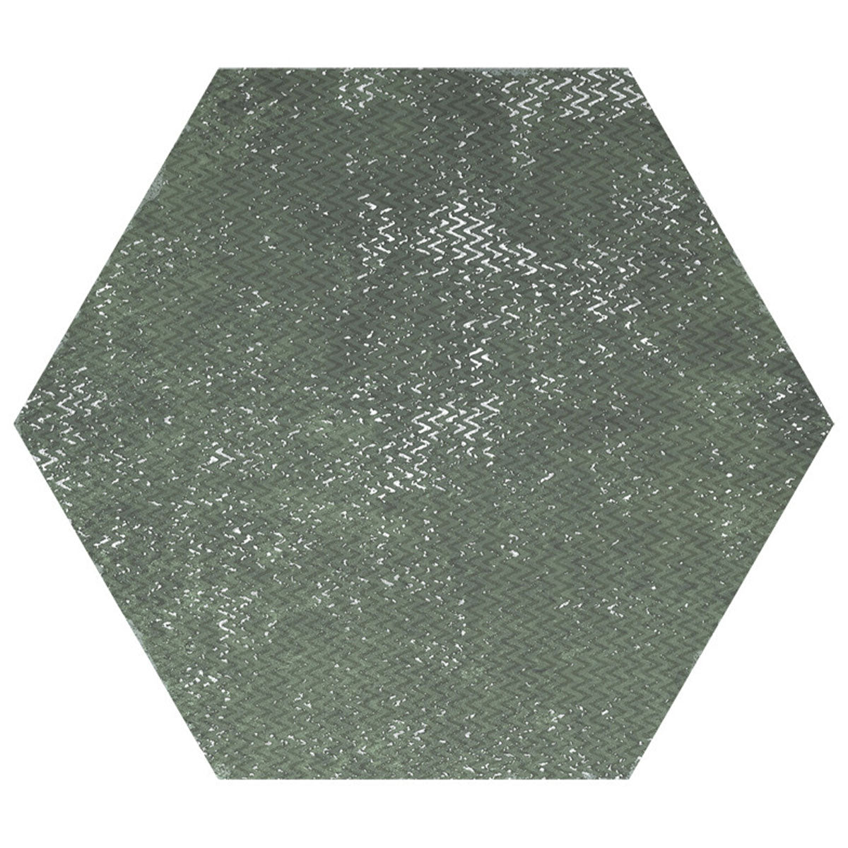 Fiori Esmeralda Decor Hexagonal Porcelain Tile Matt