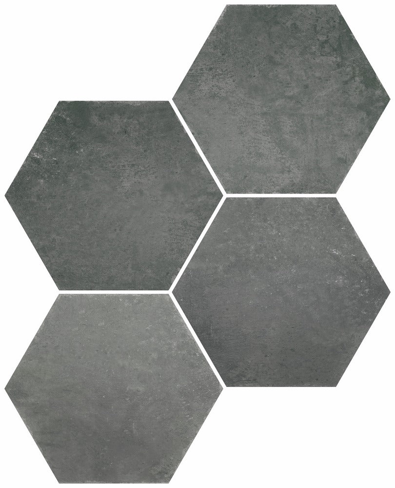 Fiori Lava Hexagonal Porcelain Tile Matt