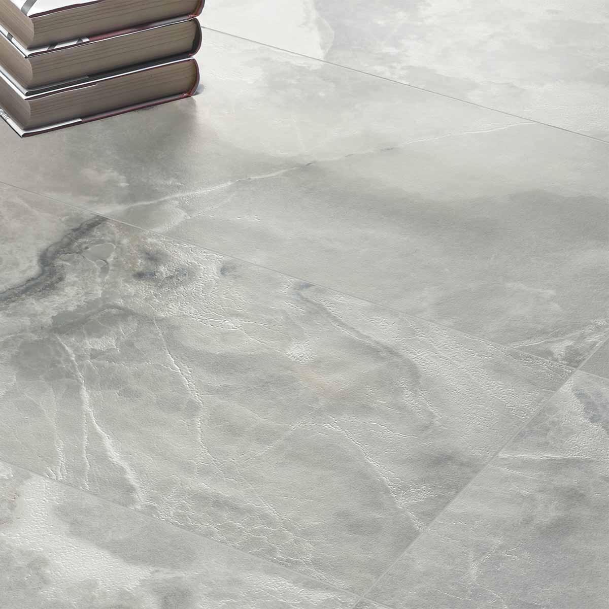 Florentina Marble Grey 3D Honed Marble Effect Porcelain Tile 60x120cm