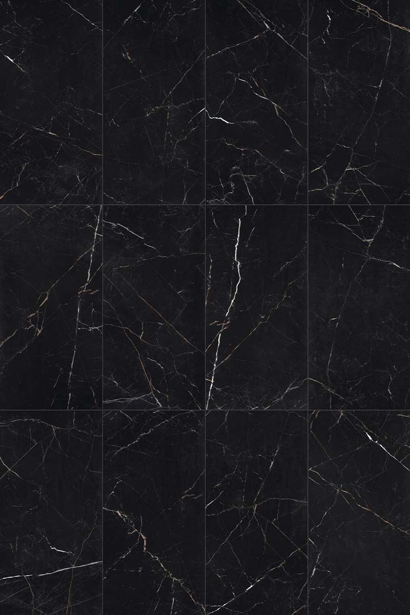 Florentina Marble Venice Black 3D Honed Porcelain Tile 60x120cm