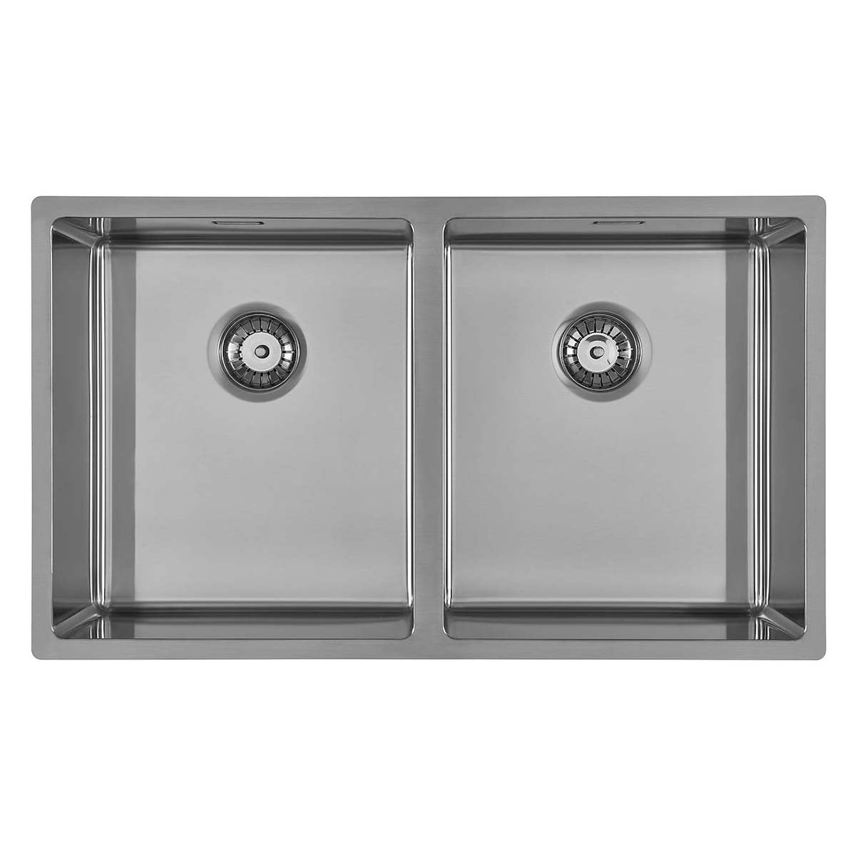 Foster Skin Double Kitchen Sink 750 Brushed Stainless Steel