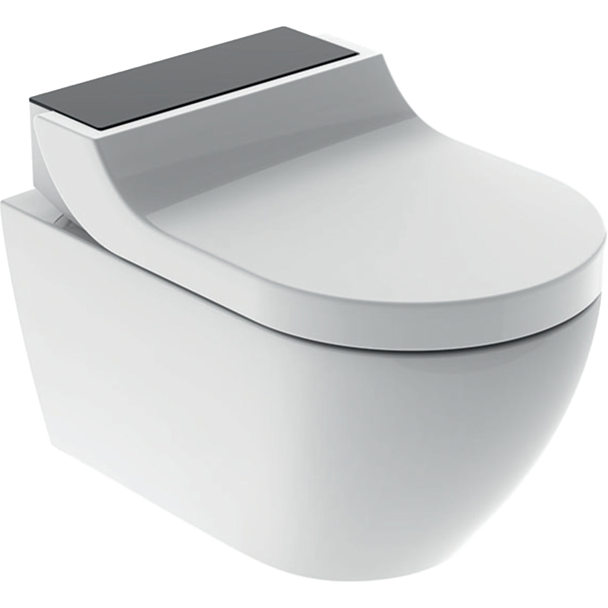 Geberit AquaClean Tuma Comfort Rimless Wall Mounted Shower WC Pan With Soft Close Toilet Seat