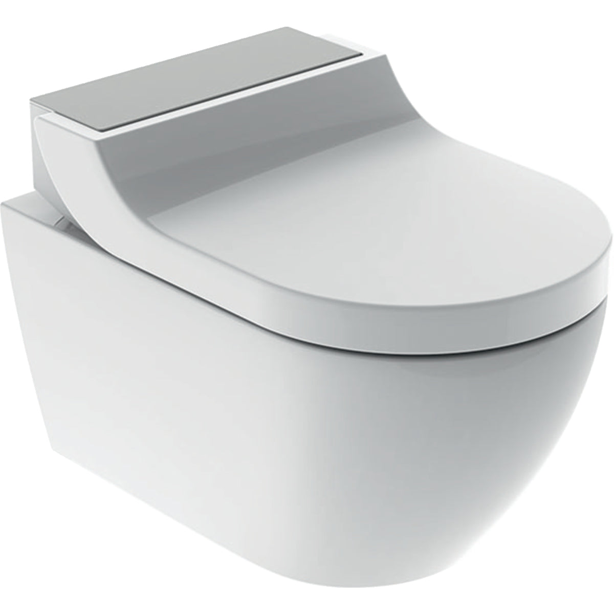 Geberit AquaClean Tuma Comfort Rimless Wall Mounted Shower WC Pan With Soft Close Toilet Seat