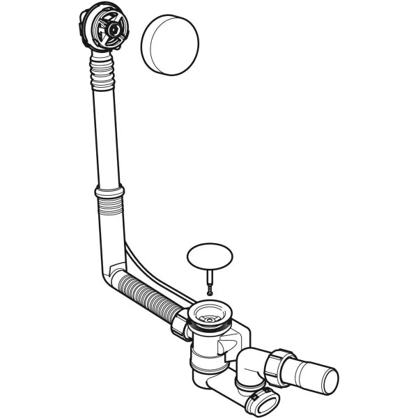 Geberit Bath Drain With Turn Handle Actuation Pop-Up Waste