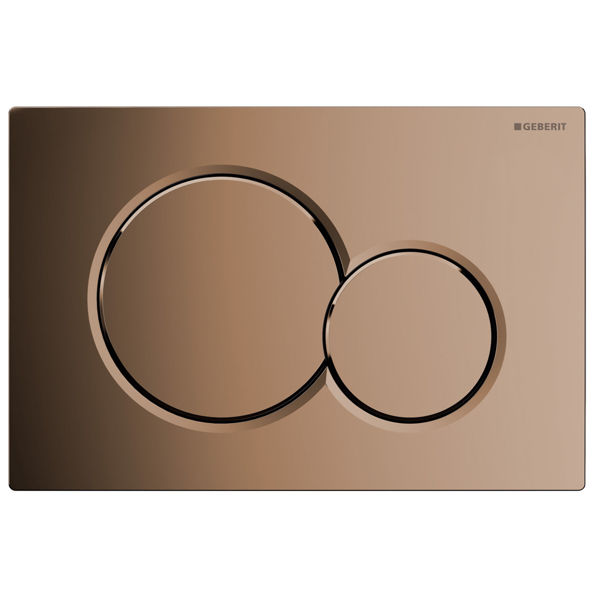 Geberit Sigma20 Dual Flush Plate Fine Brass