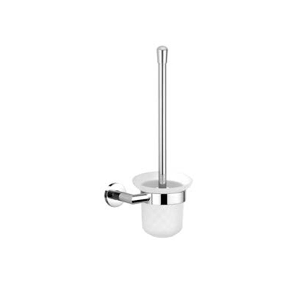 Georgia Frosted Glass Toilet Brush Holder