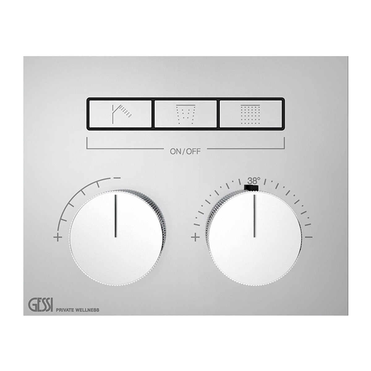 Gessi Hifi compact 3 way shower valve chrome