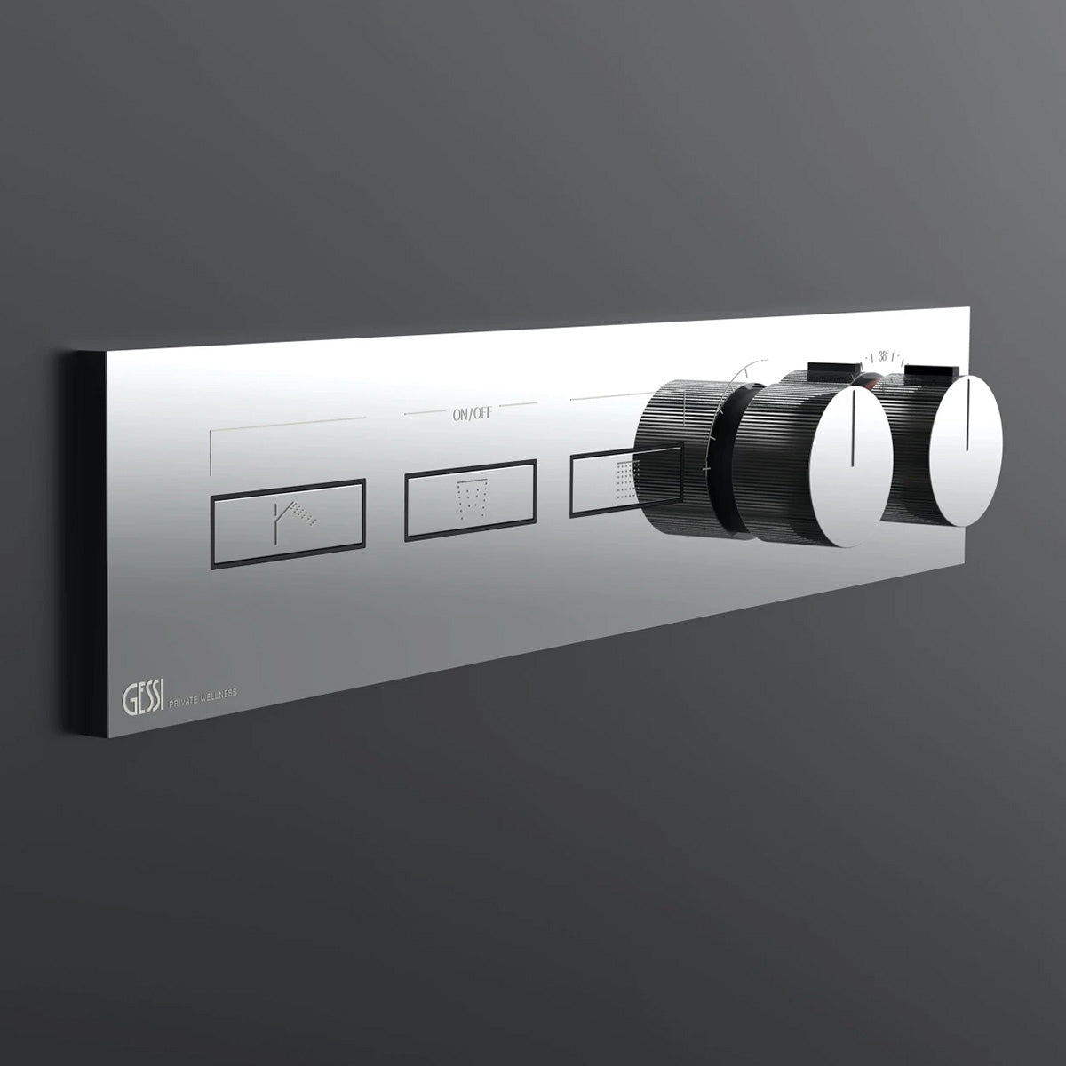 Gessi Hifi linear 3 way shower valve chrome