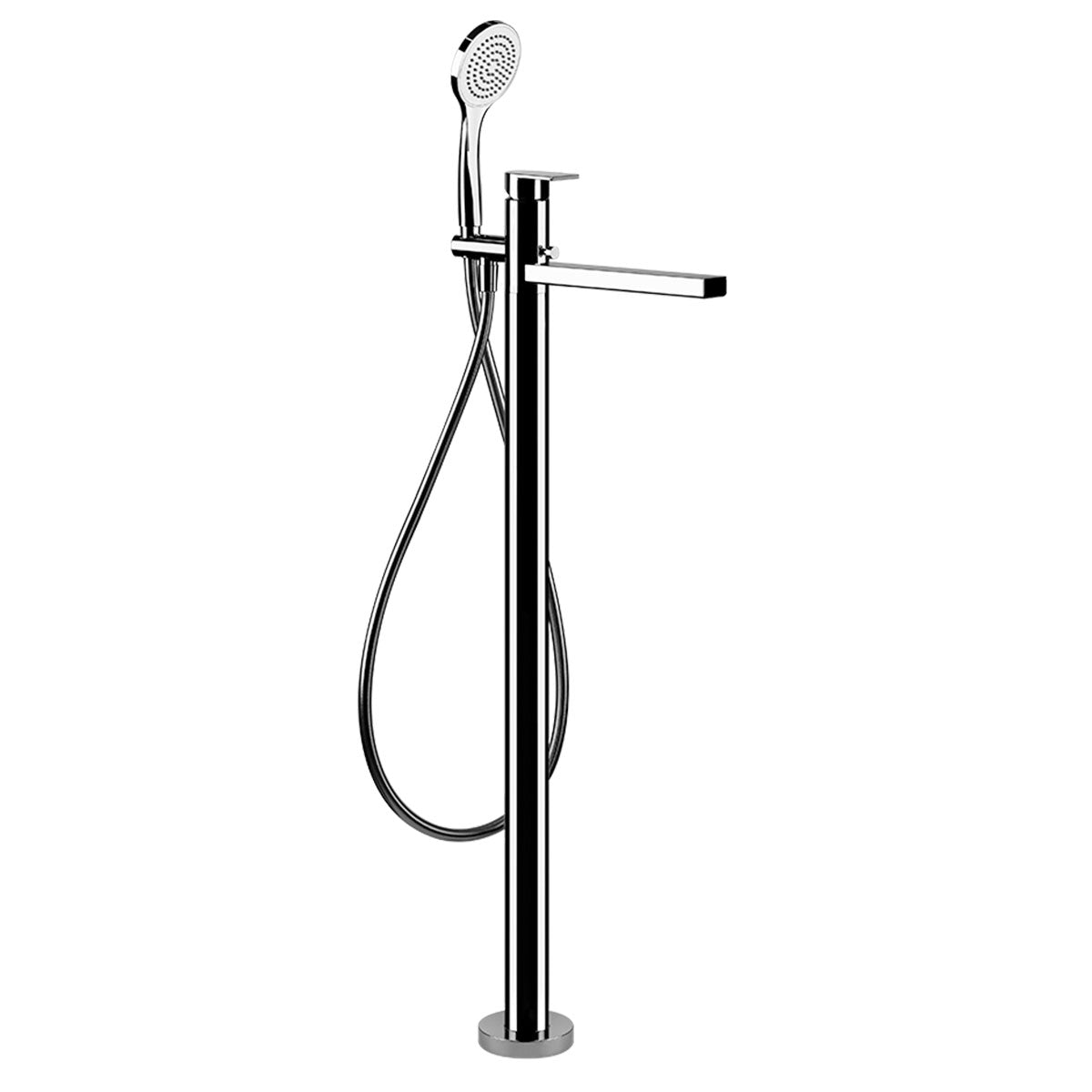 Gessi Via Manzoni Freestanding Bath Shower Mixer Chrome