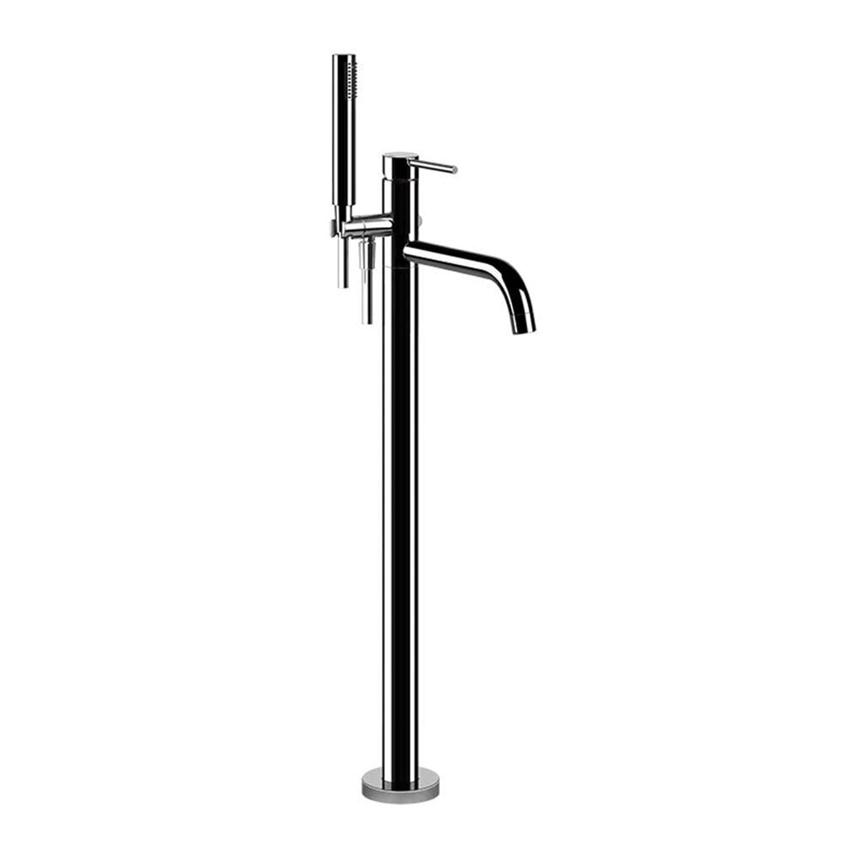 Gessi Via Tortona Freestanding Bath Shower Mixer Chrome