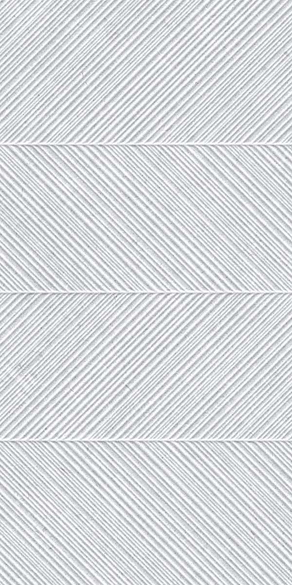 Ghent Silver Decor Wall Tile 33x100cm
