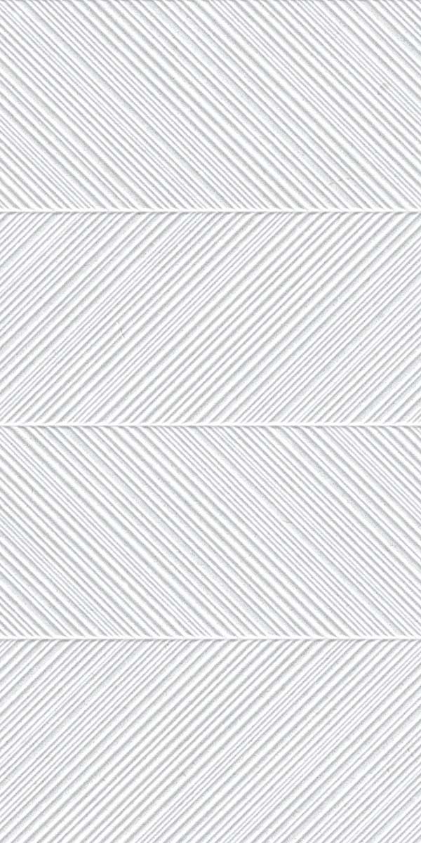 Ghent White Decor Wall Tile 33x100cm