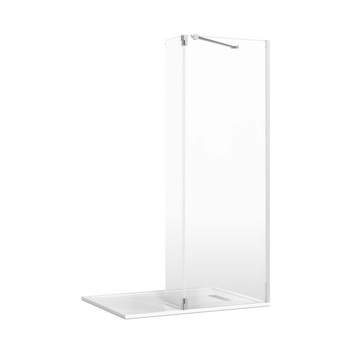 Granlusso Chrome Angled Bracing Bar For Granlusso 8 Wetroom Screen