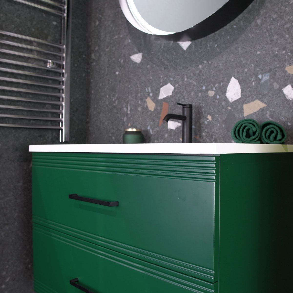 Granlusso Galleria Wall Hung 2-Drawer Vanity Unit With Washbasin Lifestyle