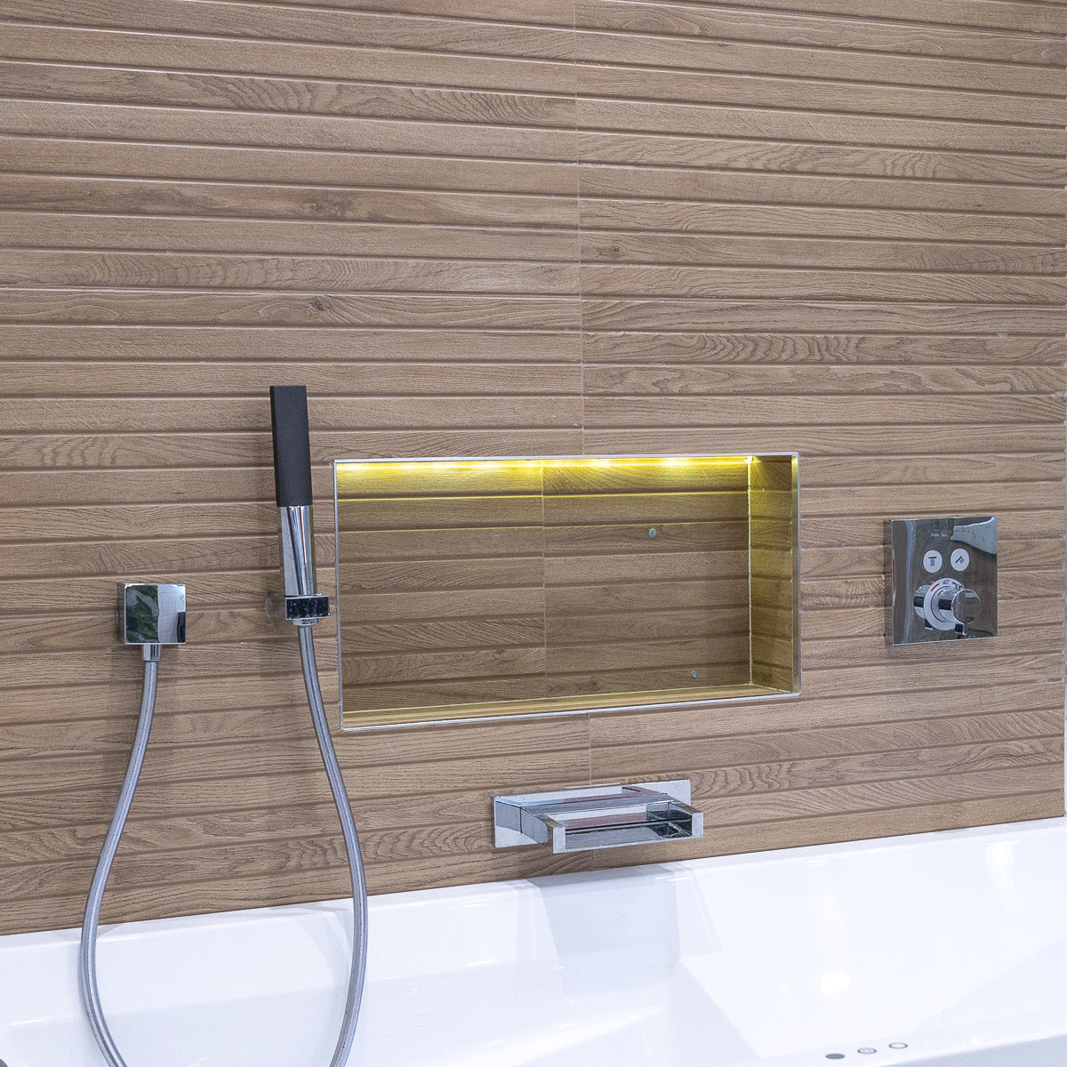 Grow Kalua Wood Effect Decor Wall Tile 33x100cm Matt