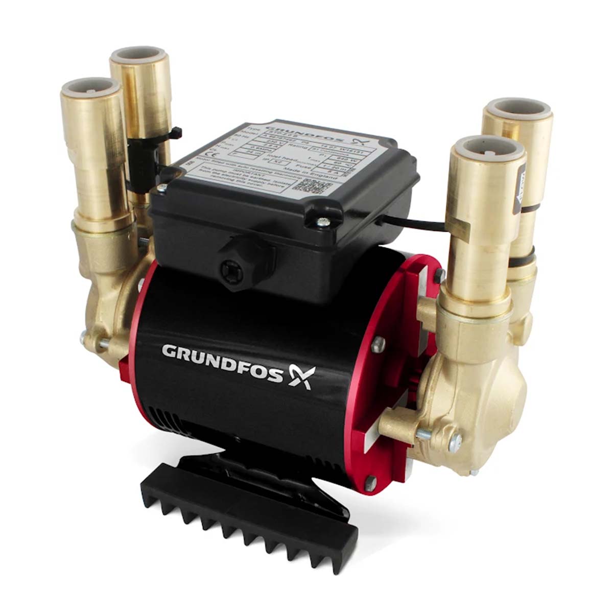 Grundfos Amazon Positive Twin Shower Pump PTi TWIN BRASS STP1 5B