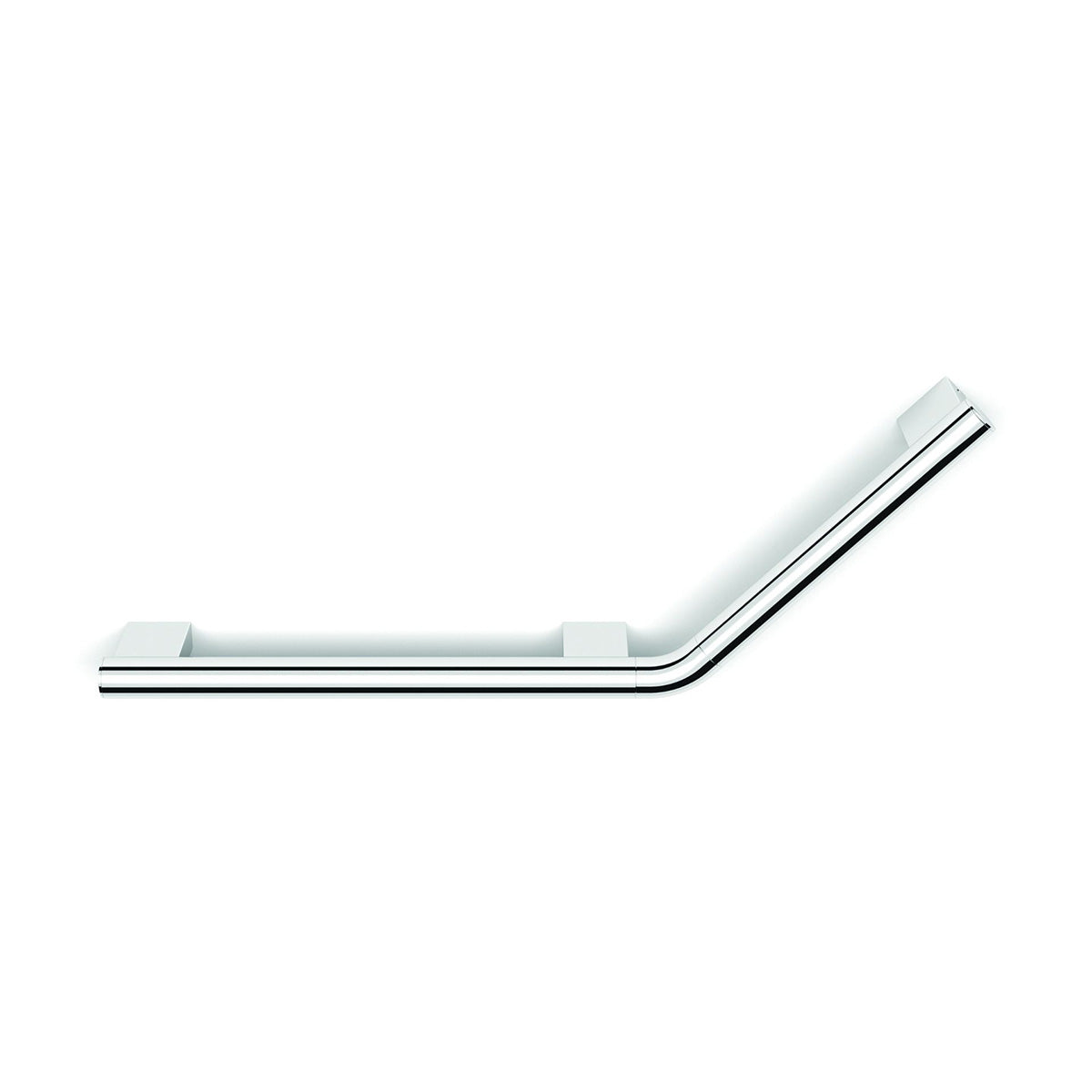 HIB angled grab rail left hand chrome