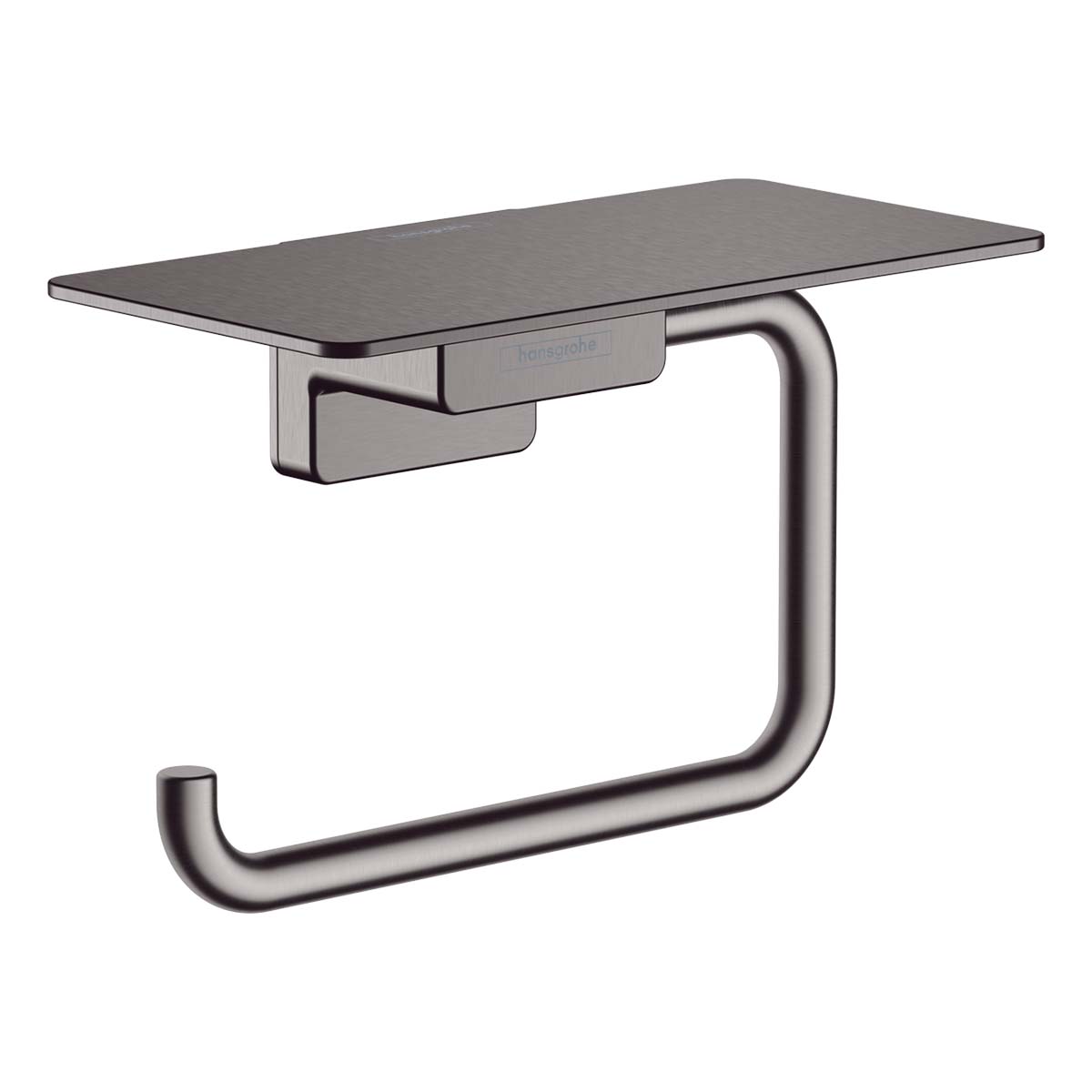 Hansgrohe Addstoris Toilet Roll Holder With Cover Brushed Black Chrome