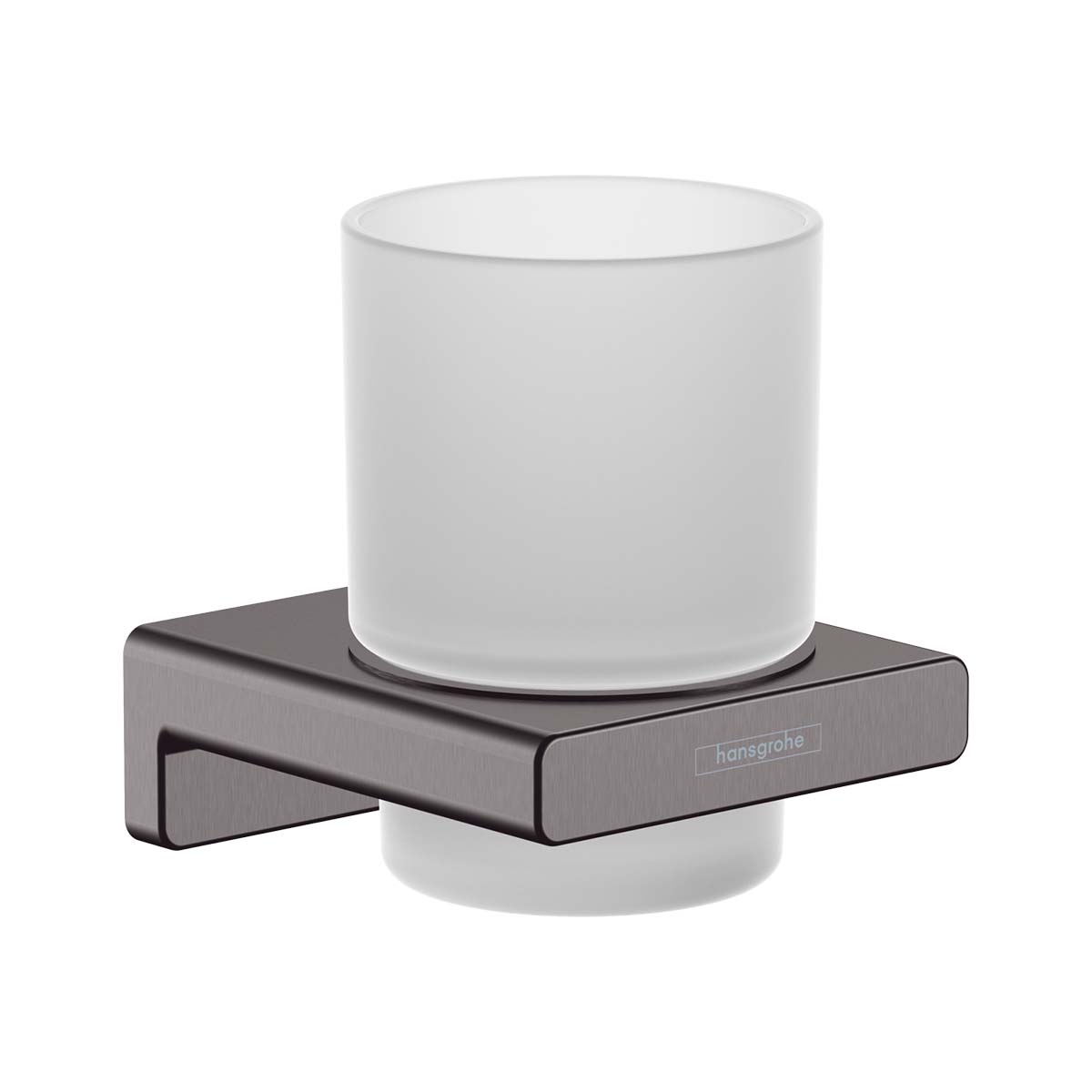 Hansgrohe Addstoris tumbler holder wall mounted brushed black chrome
