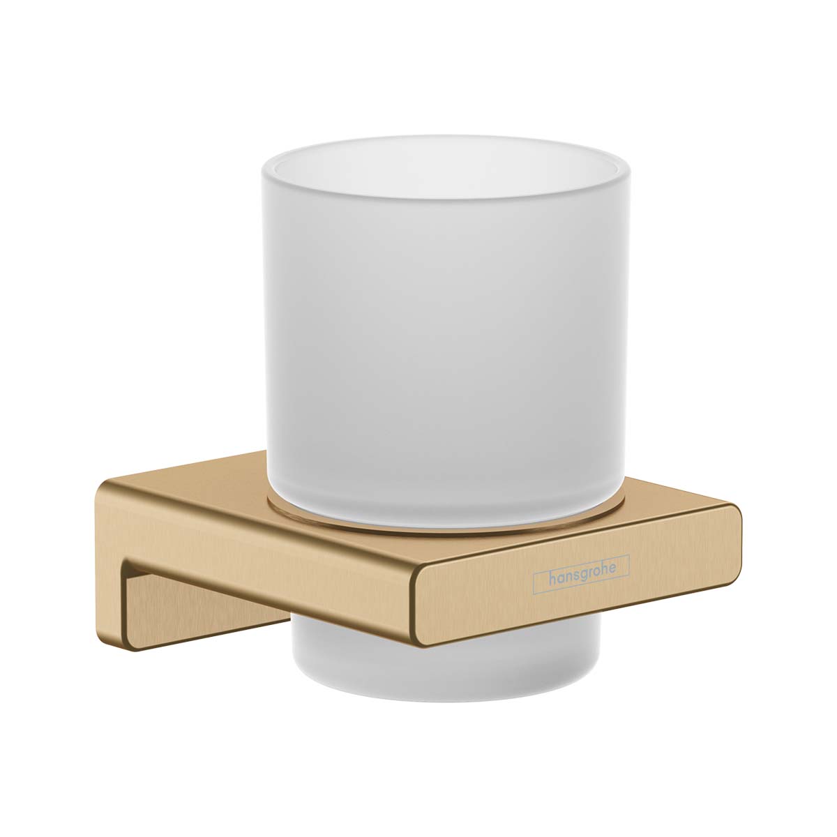 Hansgrohe Addstoris tumbler holder wall mounted brushed brass